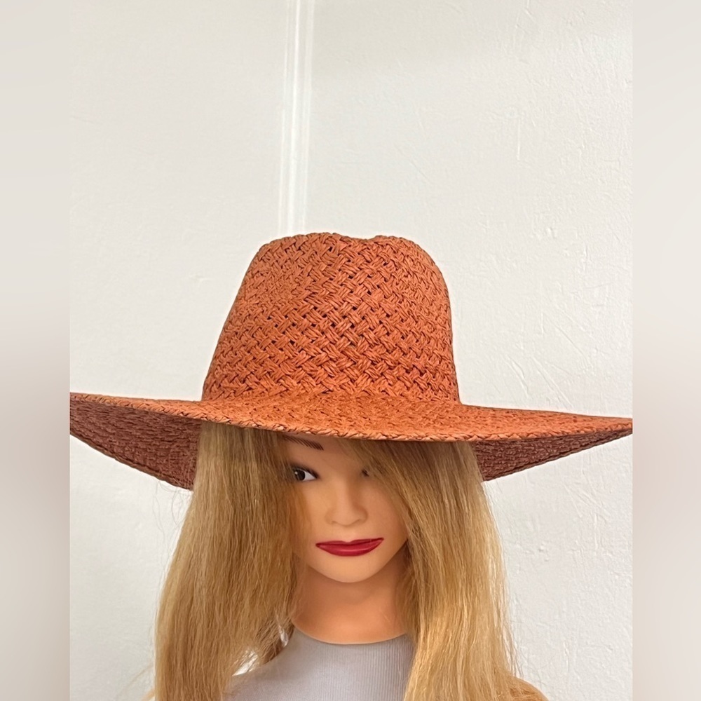Women' Basket Weave Wide Brim Straw Fedora Hat - Universal Thread™ - Picture 3 of 7
